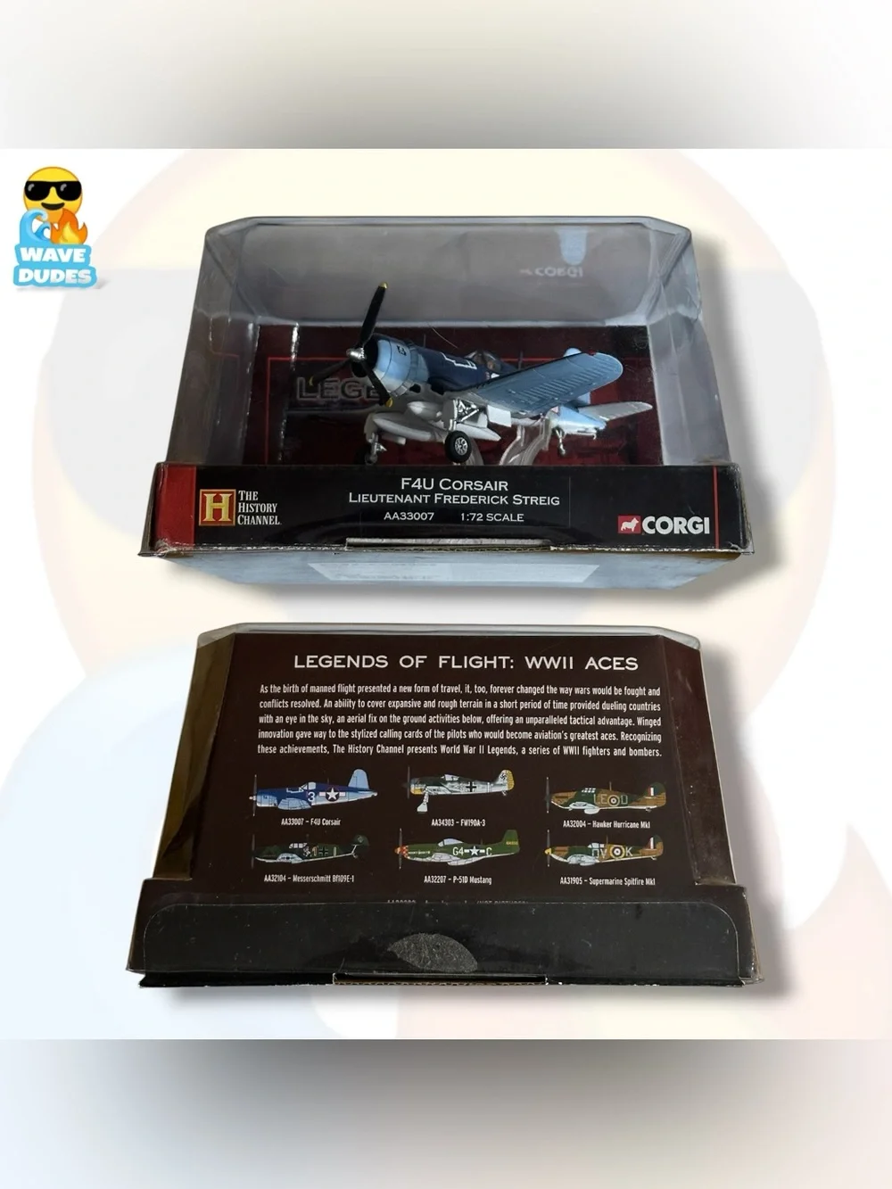 Corgi Legends F4U Lieutenant Frederick Streig WW2 1:72 Scale Airplane
